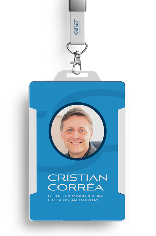 Crachá do Dr. Cristian Correa - Cirurgia Bucomaxilofacial
